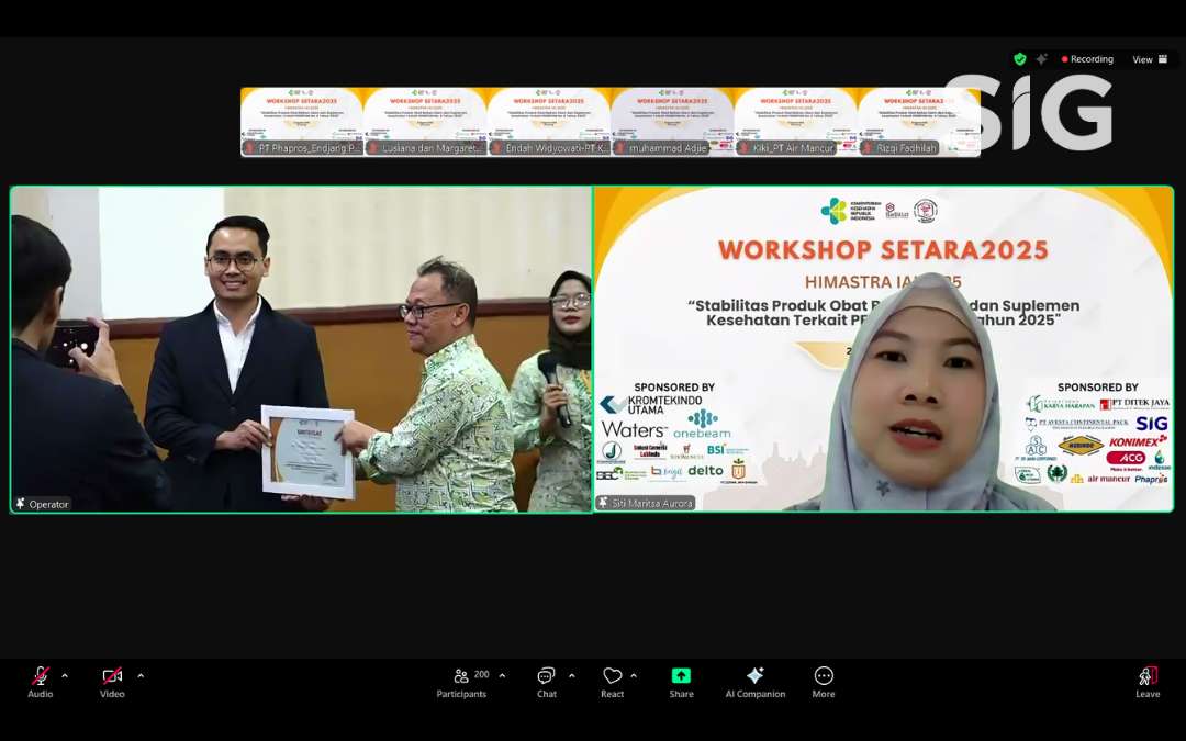 SIG Brings Expertise to SETARA 2025 Workshop, Discusses Stability of Herbal Medicines and Health Supplements